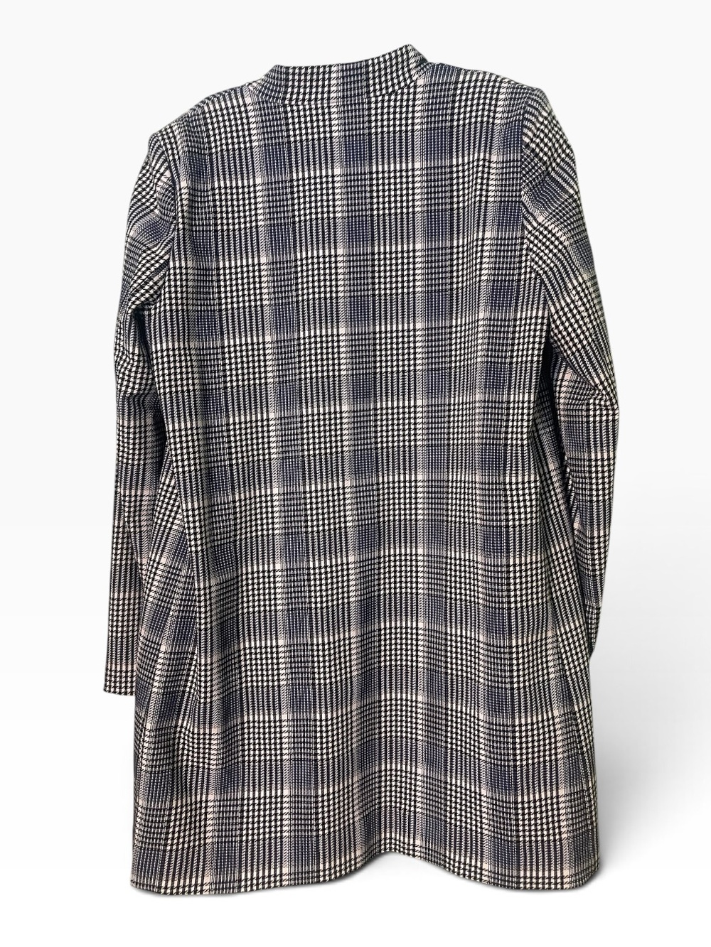 Carolina Belle open-front, longline blazer in glen plaid pattern. Size M GUC - Picture 3 of 10